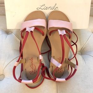 Anthropologie/Liendo Ankle tie Gladiator Sandals